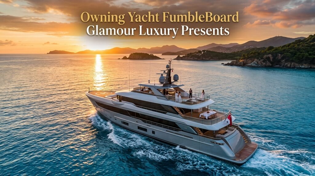 owning yacht fumbleboard glamour luxury presents