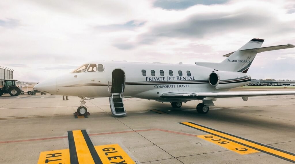 Private jet rental corporate travel fumbleboard